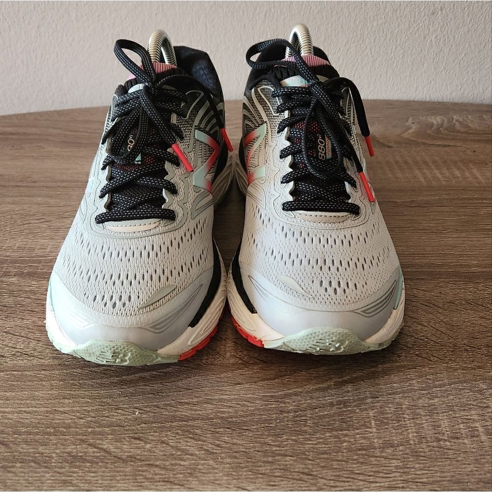NEW BALANCE 880V7 TRUFUSE RUNNING SHOES GRAY/PINK/BLUE COLOR S 9,5 GREIT CONDITI - Picture 2 of 3
